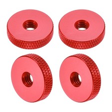 4Pcs M6x20mmx5mm Knurled Thumb Nuts, Wine Red
