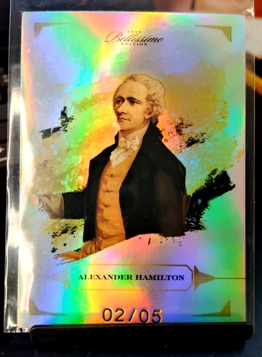 ALEXANDER HAMILTON 2023 BELLISSIMO EDITION GOLD VARIATION SP #/05 CARD #3