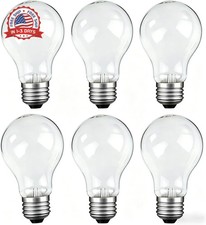 75 Watt Incandescent Light Bulbs, A19 Frosted Incandescent Rough Service Light B