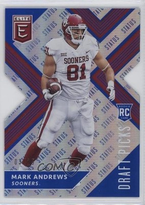 2018 Panini Elite Draft Picks Status Blue Die-Cut /25 Mark Andrews Rookie RC o7m