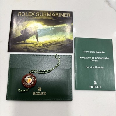 Authentic Rolex Submariner Booklet Manual SET 16610 14060M YR 2009