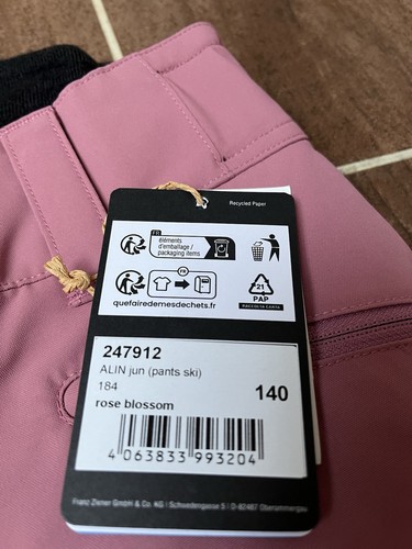 Ziener Alin Skihose Snowboardhose Mädchen Altrosa Gr.140 NEU - Bild 5 von 6