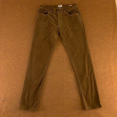 Todd Snyder Mens Size 30 x 32 Slim Fit Tobacco Brown Corduroy 5 Pocket Pant