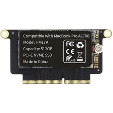 512GB NVMe SSD for MacBook Pro A1708 2016-2017
