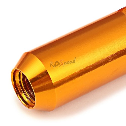 20x Hexagon Orange M12x1.25 25mmOD 60mm Lug Nuts+Adapter for Conical Seat Wheels - Picture 3 of 5