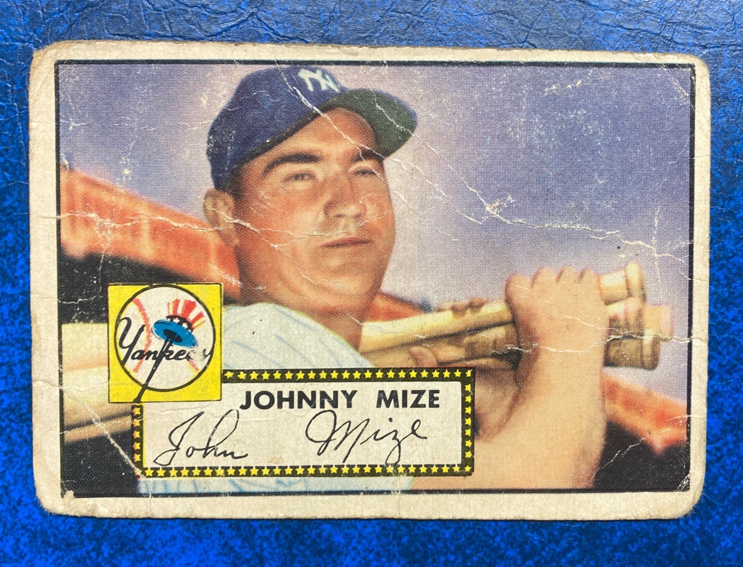 1952 Topps # 129 (HOF) Johnny Mize. poor.