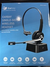 Earbay Bluetooth Headset, Wireless Headphones with Microphone Noise Cancelling,
