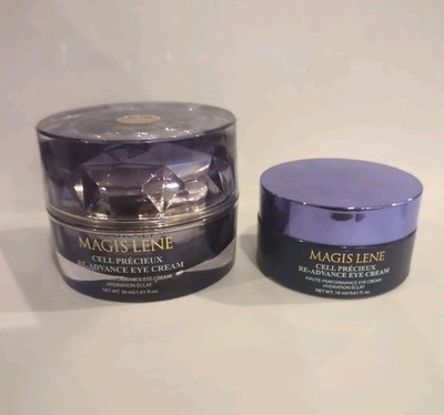Magis Lene Cell Precieux Re-Advance Eye Cream 2 Pc Set 1.01oz + .61oz New no box