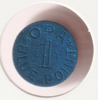 Rare WWII TT OPA Blue Ration Token US Wartime Collectible War Collection Coin