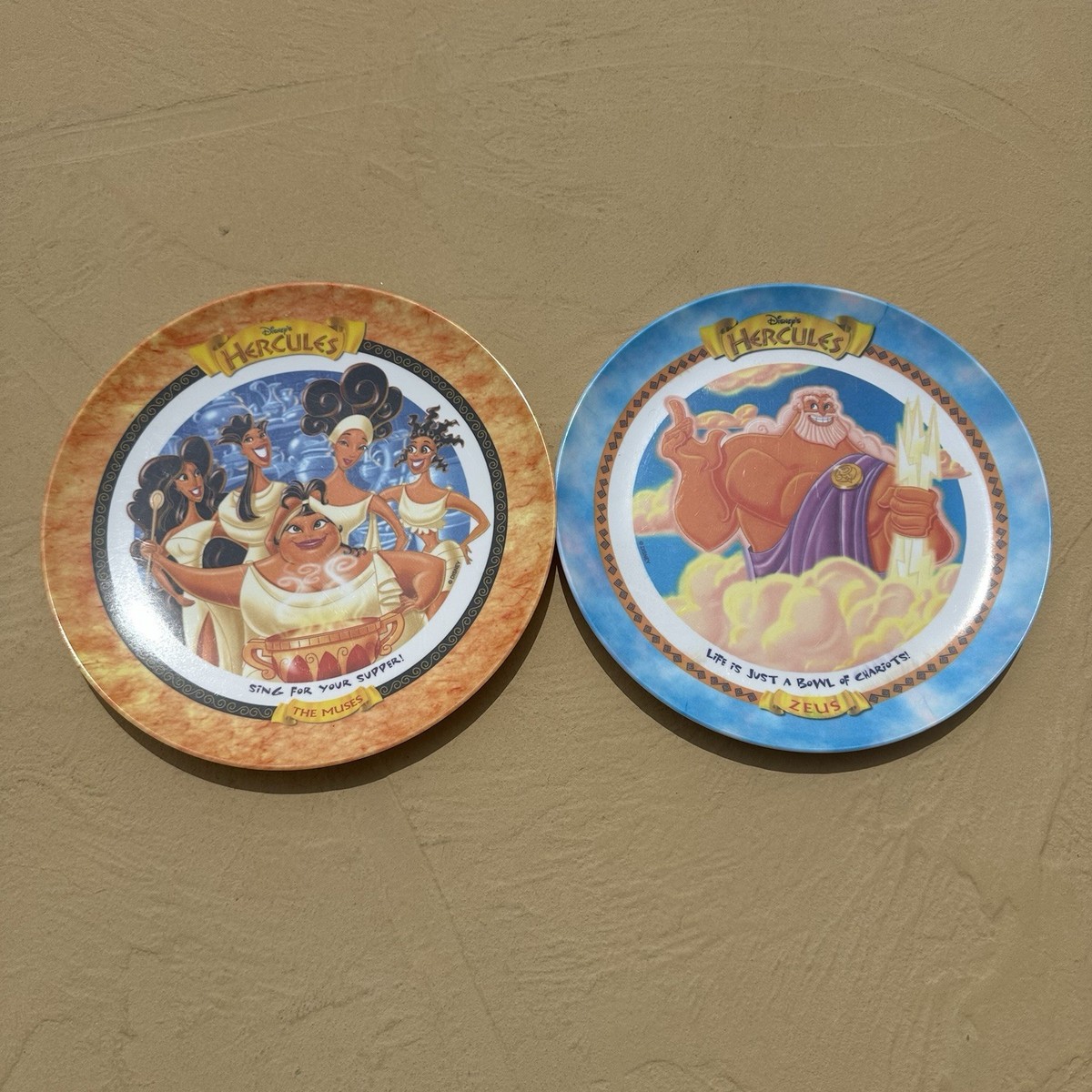 Disney Hercules The Muses 9.25” Dinner Plate Vintage McDonalds