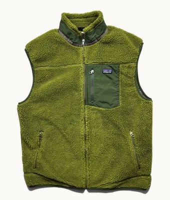 Men's Patagonia Retro-X Deep Pile Fleece Vest Green NWOT XL Sherpa