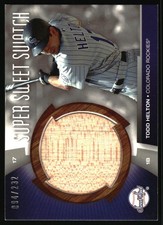 2006 Upper Deck Super Sweet Swatch Todd Helton SW-TO