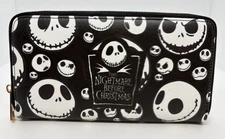 Nightmare Before Christmas Jack Zip Around Hand Purse Clutch Boiworld