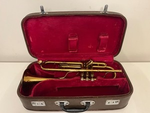 Beautiful Vintage 'Gretsch American' Brass Trumpet & Case, Mouthpiece