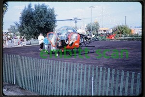 Original Slide, Universal Vertol Inc. Bell 47G-2 (N991B) San Bernardino CA, 1962