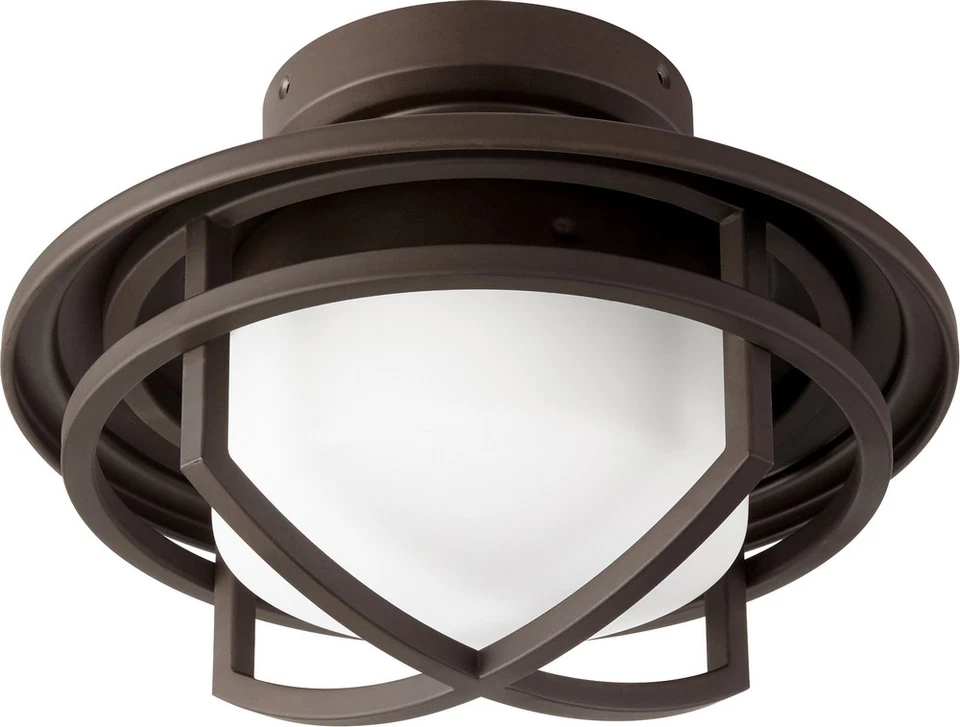 Quorum Windmill 11" Indoor/Outdoor Ceiling Fan Light Kit in Oiled Bronze - Image 2 of 2