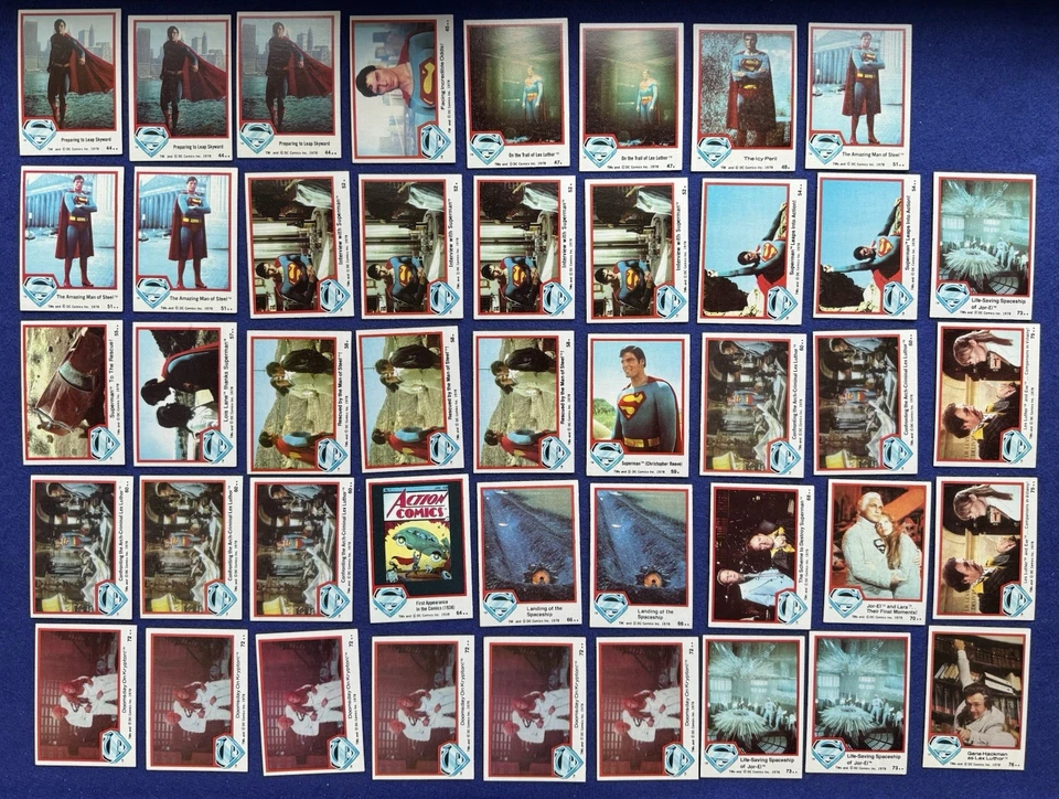 Lote de 106 tarjetas coleccionables y 18 pegatinas Topps Superman The Movie 1978 Foto 3 de 3