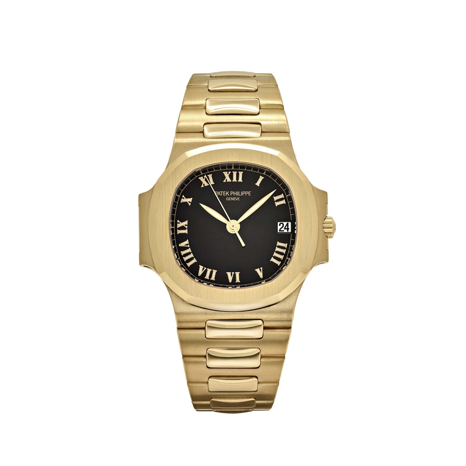 Patek Philippe Nautilus 3800 18K Yellow Gold Black Dial 2003 Model