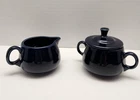 Fiestaware Sugar And Creamer Set Cobalt Blue