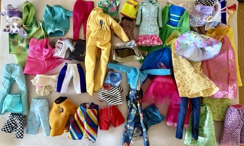 Huge Vintage Doll Clothes Lot - G.I. Joe Adventure Team, Star Trek, Barbie