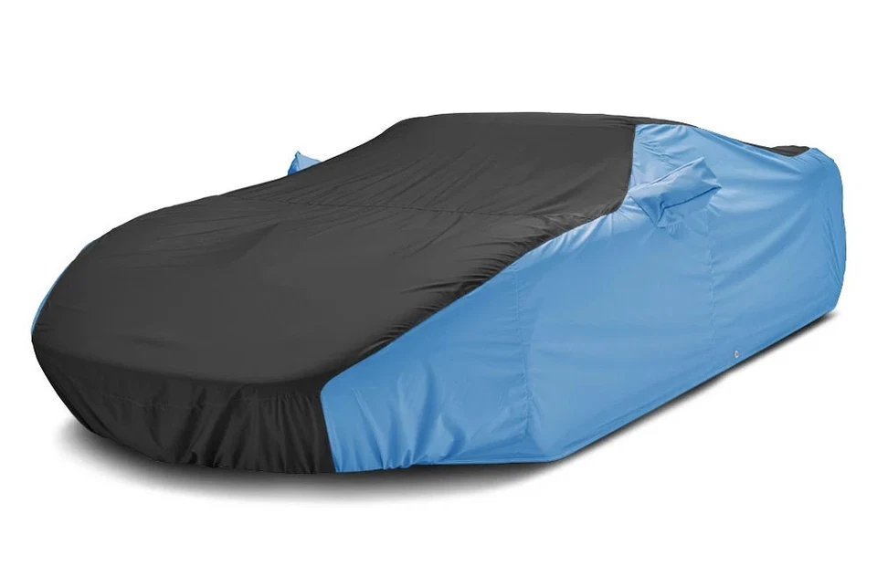For Mazda 3 10-13 Car Cover WeatherShield HP Two-Tone Black Custom Car Cover w Foto 2 de 4