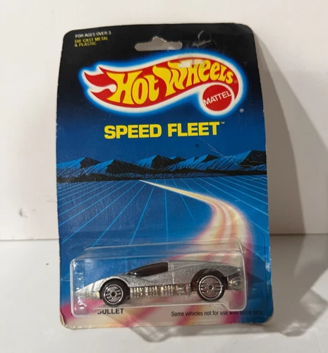Vintage 1986 Hot Wheels Speed Fleet Silver Bullet Sealed MOC BA388