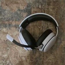 Logitech White Black Wireless Gaming Headset Boom Mic USB Dongle Over-Ear