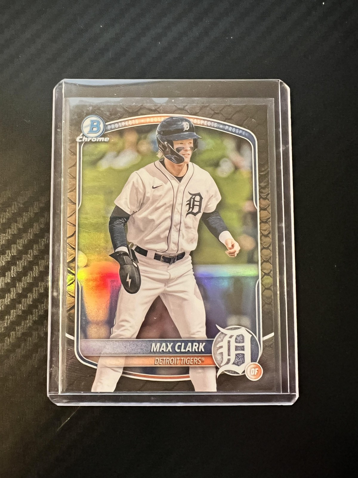 2025 Bowman #BCP-24 Max Clark Chrome Prospects Reptilian Refractor