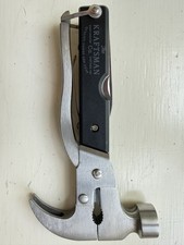 Craftsman Folding Hammer Multitool, Pliers, Knives, Saws, Compact W/case