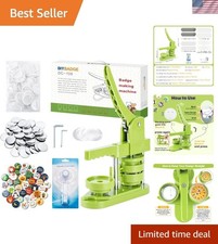 Button Maker Machine 58mm 2.25 in Installation-Free, DIY Button Pin Maker Mac...