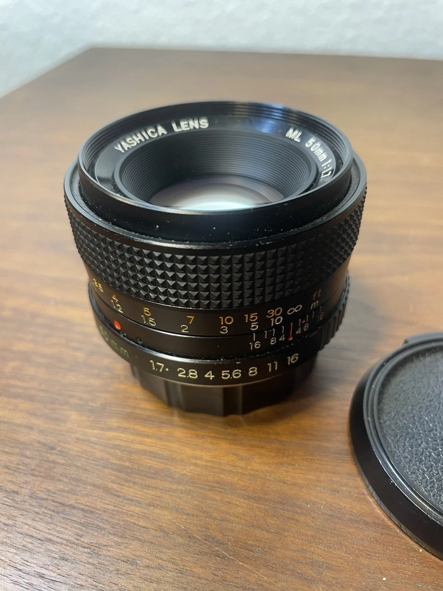 Yashica Camera Lenses 50mm Focal f/1.7 Maximum Aperture for sale