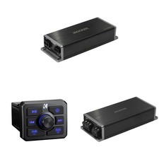 Kicker 51KBTR Powersport Bluetooth Receiver w/ 51KPX3004 51KPX5001 Amplifier