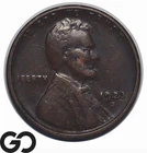 1923-S Lincoln Cent Wheat Penny, Better Date, Choice XF++