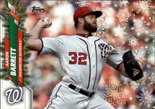 2020 Topps Holiday #HW189 Aaron Barrett Washington Nationals