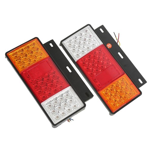Truck Tail Lamp Taillight Assembly Pair Left Right 12V 44 LEDs Waterproof For - Picture 2 of 24