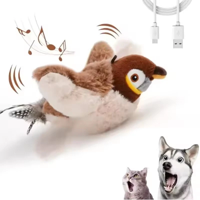 Hot Simulated Bird Cat Toy Interactive Toys Dog Rechargeable Chirping Flapping B
Opens in a new wind