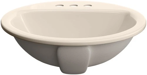 PROFLO PF194R Rockaway 19" Circular Vitreous China Drop In - Off White - Picture 4 of 6