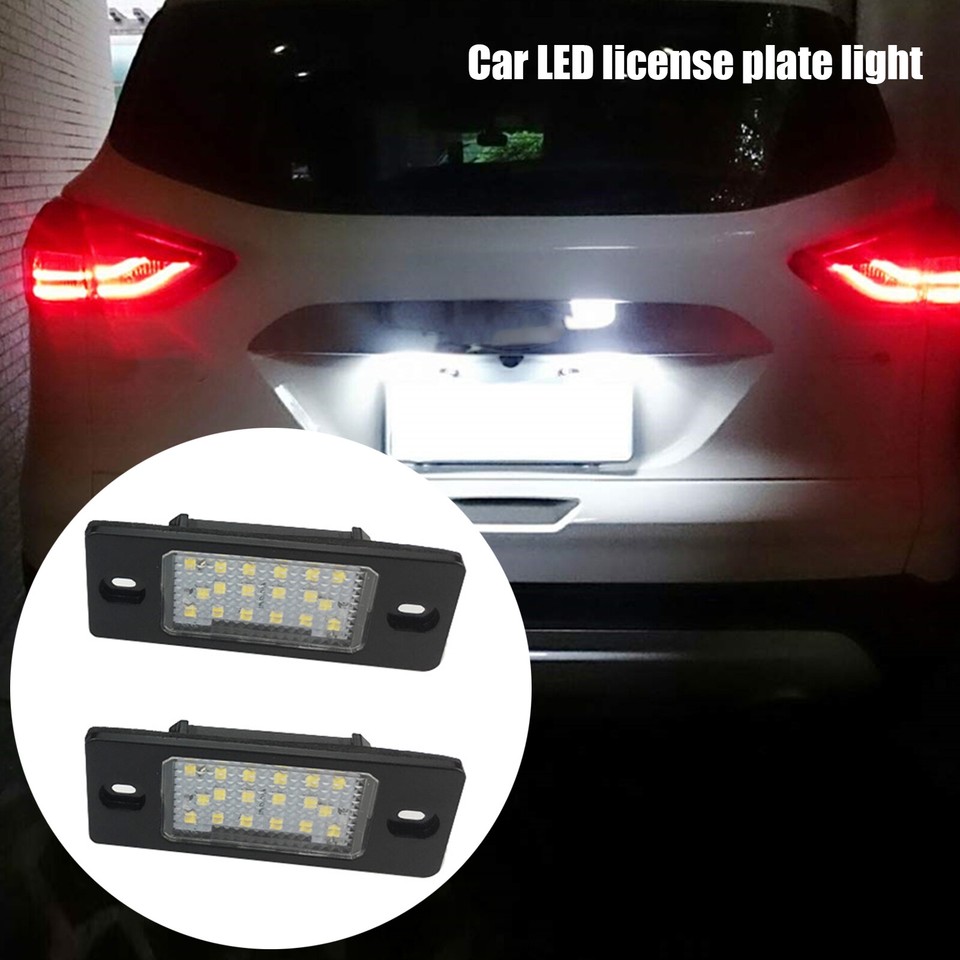 2x LED License Number Plate Light Bulb For VW Passat Golf Tiguan