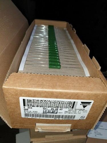 25x VISHAY DRALORIC G204 5K1 7W 5% HIEND VITREOUS TUBE AMP RESISTORS!5w replace - Picture 2 of 2
