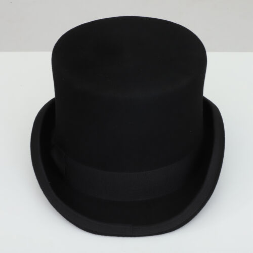 Erwachsene Zauberhut Karneval Schwarze Hüte Elegant Wollkappe Halloween Retro - Bild 9 von 23