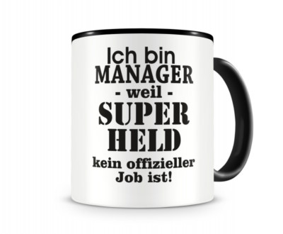 Samunshi Ich bin Manager Tasse Beruf Geschenk Kaffeetasse Teetasse Kaffeepott