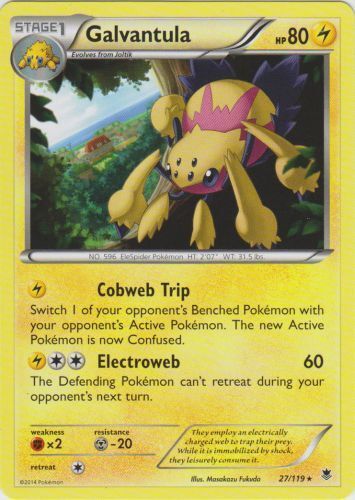 1x Galvantula - 27/119 - Rare Phantom Forces Pokemon Near Mint