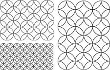 Quilting Full Line Stencil Wineglasses Reusable for Quilts use Pounce A3 30560