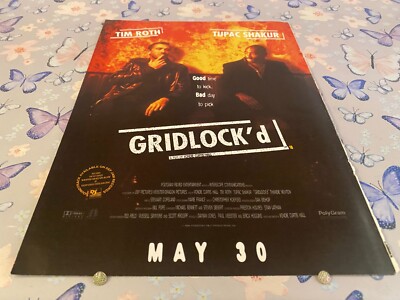 PAD2 WERBUNG 12X9 GRIDLOCK'D FILM - TIM ROTH. TUPAC SHAKUR