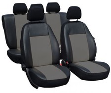 Premium Universal Sitzbezüge Kunstleder Grau für Nissan QASHQAI II SUV (J11, J11