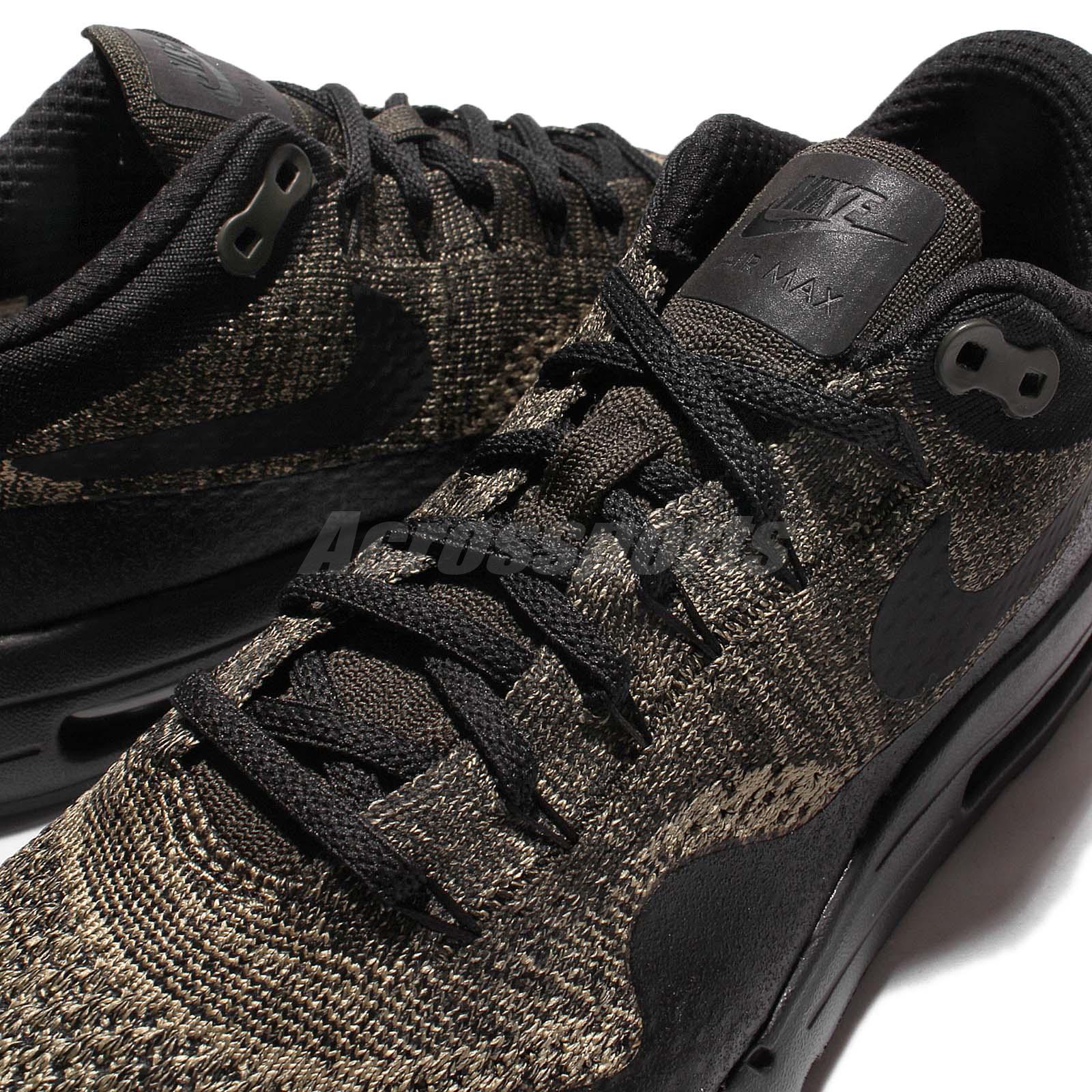 Nike Air Max 1 Ultra Flyknit Noir vert Chaussures Hommes Running Chaussures vert Baskets 856958-203 d3b235 Nike Air Max 1 Ultra Flyknit Noir vert Chaussures Hommes Running Chaussures vert Baskets 856958-203 d3b235