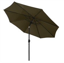 9 ft Patio Umbrella Outdoor Table Market with Push Button Tilt/Crank 8 Ribs