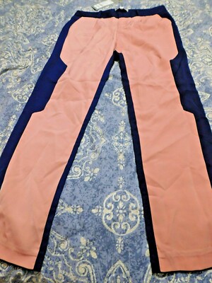 VERA MODA, NWT, Peach and Blue Pants, Size M, RETRO, Gorgeous!!