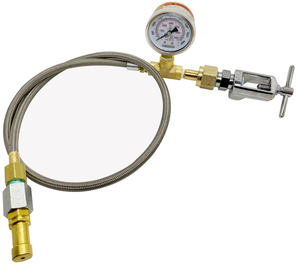 Tanque de oxigênio Transfill / Homefill para CGA-540 e CGA-870 com 36" 3.000 PSI - Imagem 2 de 3