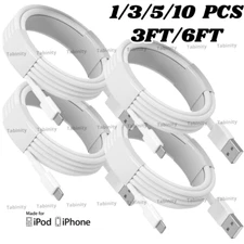 USB Charger Cable Cord For Apple iPhone SE 6 7 8 X XS XR 11 12 13 14 Pro Max Lot